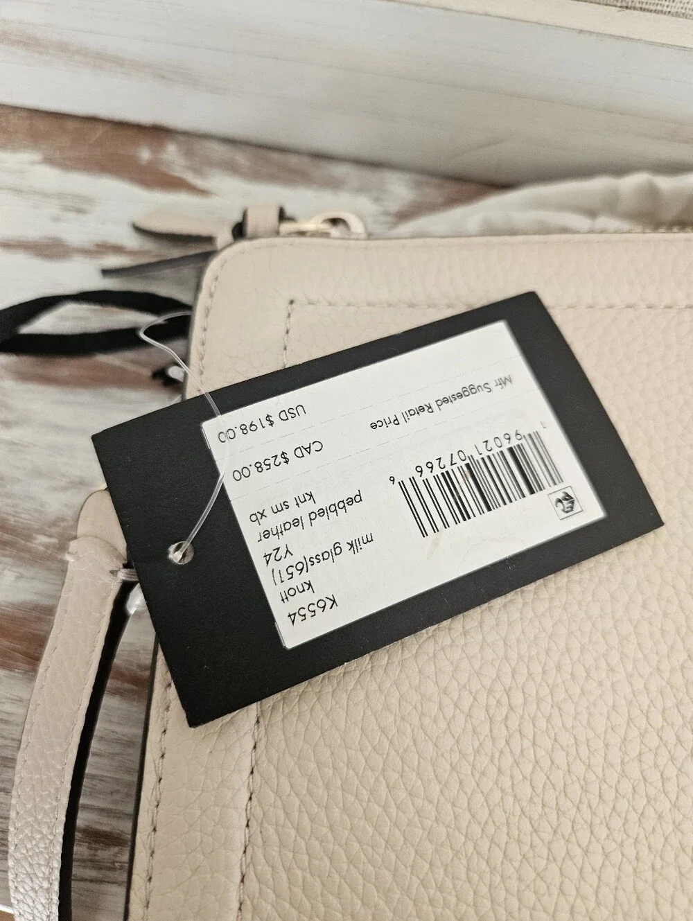 kate spade Cream Leather Crossbody Bag
